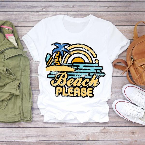 beach vacation vacay print womens t shirts cute fashion summer graphic female tee, White
beach vacation vacay print womens t shirts cute fashion summer graphic female tee, White