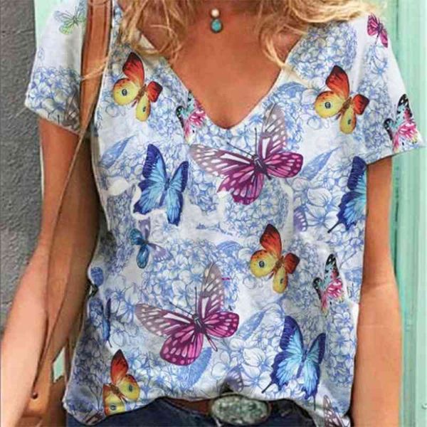 women's t-shirt 2021 fashion v-neck digital printing street short sleeve loose if71, White
women's t-shirt 2021 fashion v-neck digital printing street short sleeve loose if71, White