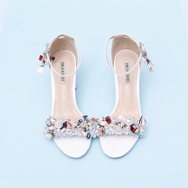 sweet word with hollow open toe women's shoes ice blue lace pearl bow thick heel size student sandals, Black
sweet word with hollow open toe women's shoes ice blue lace pearl bow thick heel size student sandals, Black