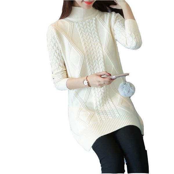 half-neck sweater womens autumn winter fashion plus size 3xl female twist jacket medium long sweater thicken warm jacket xl, White;black
half-neck sweater womens autumn winter fashion plus size 3xl female twist jacket medium long sweater thicken warm jacket xl, White;black