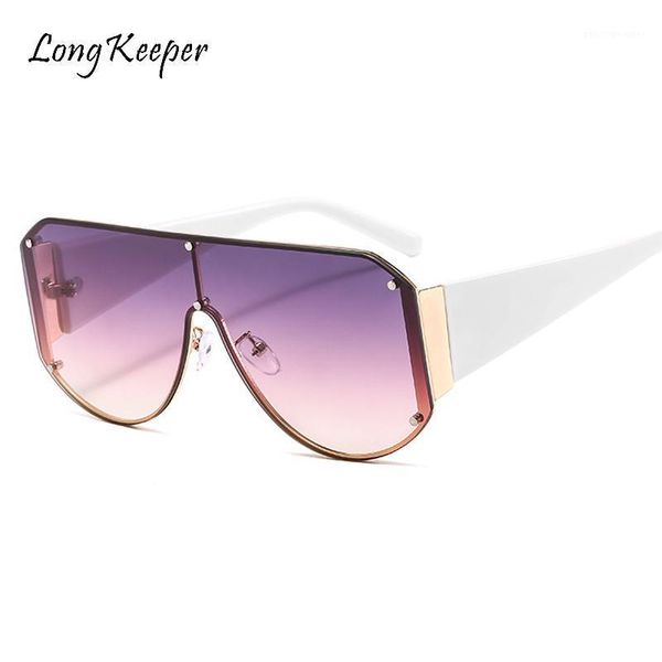 sunglasses vintage shades for women luxury visor men 2021 oversized brand designer pilot sun glasses rimless eyewear uv400, White;black
sunglasses vintage shades for women luxury visor men 2021 oversized brand designer pilot sun glasses rimless eyewear uv400, White;black