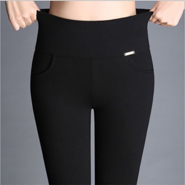 women's high waist sports leisure leggings yoga fitness stretch is thin pencil pants, Black;white
women's high waist sports leisure leggings yoga fitness stretch is thin pencil pants, Black;white
