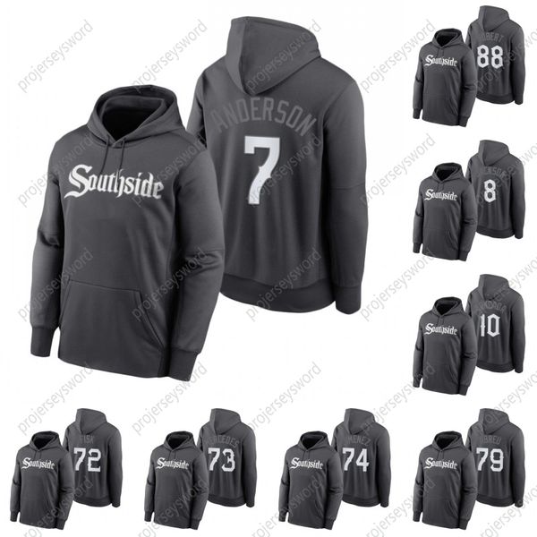 2021 city connect southside hoodie 7 tim anderson 74 eloy jimenez 79 jose abreu 88 luis robert 73 yermin mercedes 10 yoan moncada 72 carlton, Blue;black
2021 city connect southside hoodie 7 tim anderson 74 eloy jimenez 79 jose abreu 88 luis robert 73 yermin mercedes 10 yoan moncada 72 carlton, Blue;black