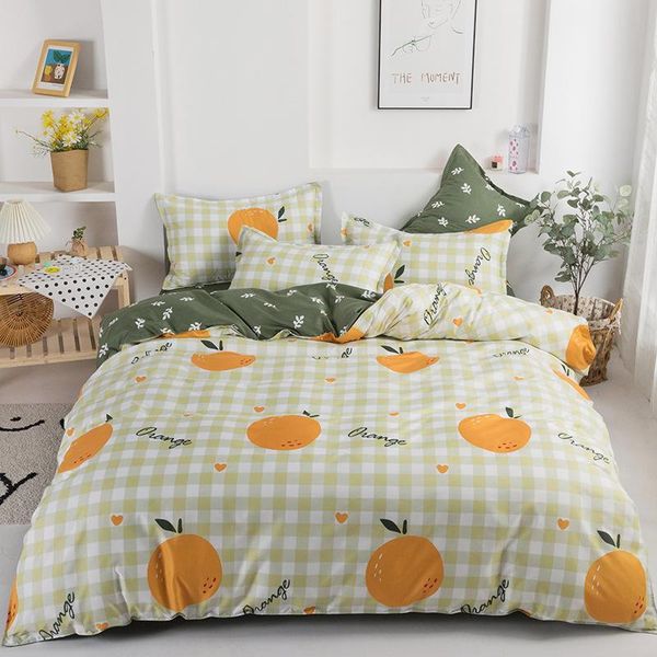 bedding sets duvet cover set 3/4 pieces orange pattern green plaid bedclothes bed sheet pillowcase comforter for kids and oceania
bedding sets duvet cover set 3/4 pieces orange pattern green plaid bedclothes bed sheet pillowcase comforter for kids and oceania