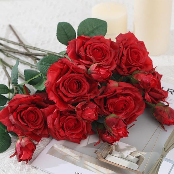 decorative flowers & wreaths home artificial rose with stem wedding bouquet decoration silk flower for garden party el office 2021
decorative flowers & wreaths home artificial rose with stem wedding bouquet decoration silk flower for garden party el office 2021