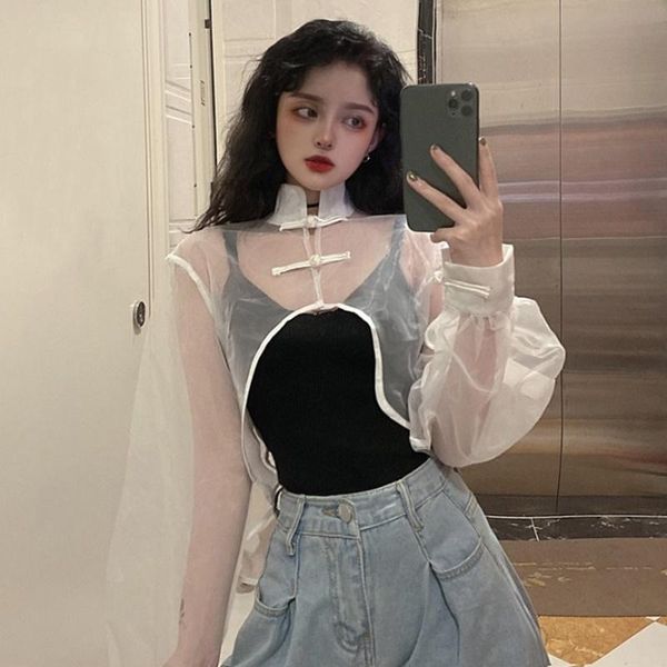 ethnic clothing chinese style women fashion 2021 mesh transparent tang suit white see through asymmetric shirt cheongsam ff3248, Red
ethnic clothing chinese style women fashion 2021 mesh transparent tang suit white see through asymmetric shirt cheongsam ff3248, Red