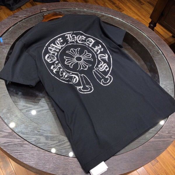 kr fashion brand ch short t-shirt classic horseshoe silver used print men's and women's cotton loose personali, White;black
kr fashion brand ch short t-shirt classic horseshoe silver used print men's and women's cotton loose personali, White;black