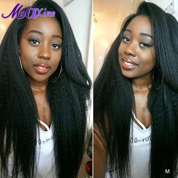 13x4 kinky straight lace front wig brazilian yaki hair glueless pre plucked remy human 150% density1, Black;brown
13x4 kinky straight lace front wig brazilian yaki hair glueless pre plucked remy human 150% density1, Black;brown