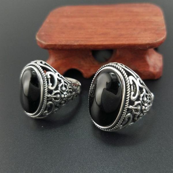 cluster rings solid 925 sterling silver mens ring vintage punk style black onyx natural stone women jewelry, Golden;silver
cluster rings solid 925 sterling silver mens ring vintage punk style black onyx natural stone women jewelry, Golden;silver