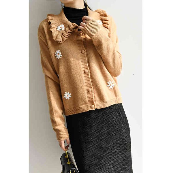 women's sweaters small daisy embroidered doll knit cardigan coat brief paragraph sweater o8sr084 female spring clothes 6shb, White;black
women's sweaters small daisy embroidered doll knit cardigan coat brief paragraph sweater o8sr084 female spring clothes 6shb, White;black