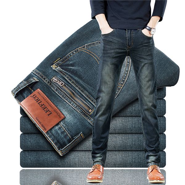 leefiico jeans men's straight tube loose autumn and winter elastic business versatile thick pants, Blue
leefiico jeans men's straight tube loose autumn and winter elastic business versatile thick pants, Blue