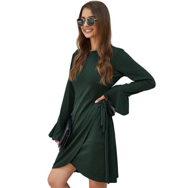 autumn winter o neck long sleeve women's dress dark green 2021 fashion solid loose irregular ladies mini vestidos casual dresses, Black;gray
autumn winter o neck long sleeve women's dress dark green 2021 fashion solid loose irregular ladies mini vestidos casual dresses, Black;gray
