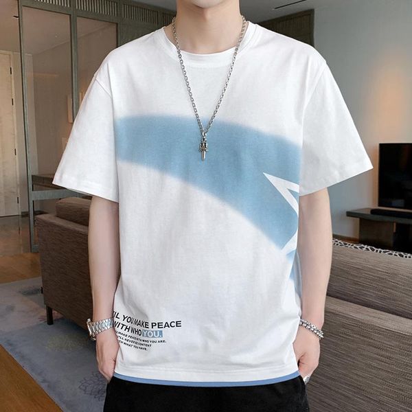 men's t-shirts short-sleeved t-shirt trend 2021 summer loose half-sleeved couple boys pure cotton ins tide brand compassionate clothes, White;black
men's t-shirts short-sleeved t-shirt trend 2021 summer loose half-sleeved couple boys pure cotton ins tide brand compassionate clothes, White;black