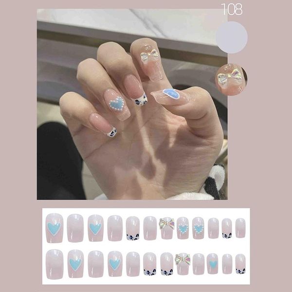 false nails 24pcs blue leopard nail piece glue type removable long paragraph fashion manicure save time patch faux ongles, Red;gold
false nails 24pcs blue leopard nail piece glue type removable long paragraph fashion manicure save time patch faux ongles, Red;gold