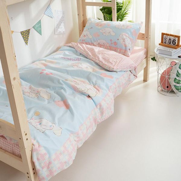 household solid color bed three-piece set student cartoon bedding sheet quilt cover pillowcase home textile sets
household solid color bed three-piece set student cartoon bedding sheet quilt cover pillowcase home textile sets