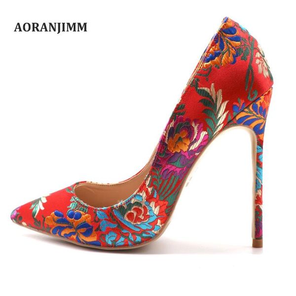 real picture aoranjimm retro embroidery red light purple satin pointed toe women lady high heel shoes pump dress, Black
real picture aoranjimm retro embroidery red light purple satin pointed toe women lady high heel shoes pump dress, Black
