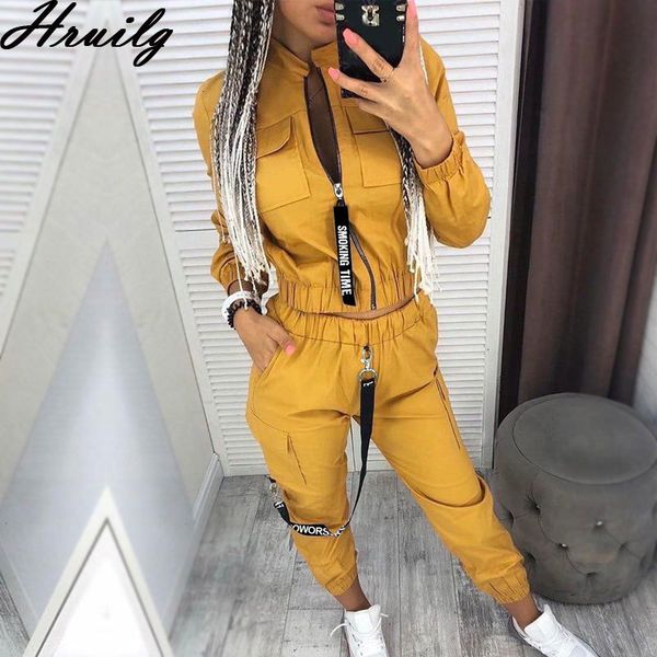 fashion sets long sleeve zipper &women pants streetwear track suit casual sport running outwear women set 2 pieces 201007, White
fashion sets long sleeve zipper &women pants streetwear track suit casual sport running outwear women set 2 pieces 201007, White