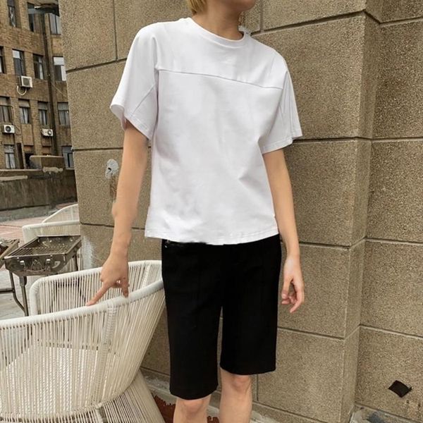 women's t-shirt 2021 summer white short sleeve casual o-neck ladies tee