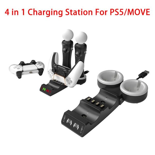 game controllers & joysticks 4 in 1 charging station for ps5/move multi-function charge stand with led dual controller dock
game controllers & joysticks 4 in 1 charging station for ps5/move multi-function charge stand with led dual controller dock