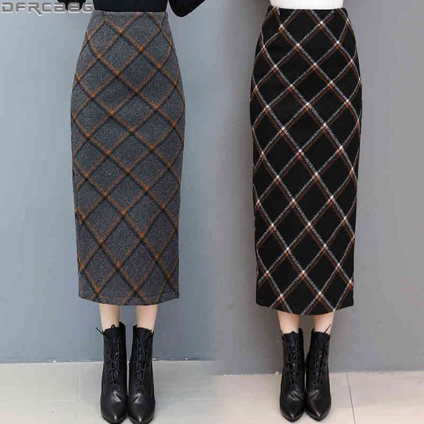 casual dresses plaid wool long skirts for women winter fashion woolen pencil skirt high waist jupe femme elegant thicken warm saia, Black;gray
casual dresses plaid wool long skirts for women winter fashion woolen pencil skirt high waist jupe femme elegant thicken warm saia, Black;gray