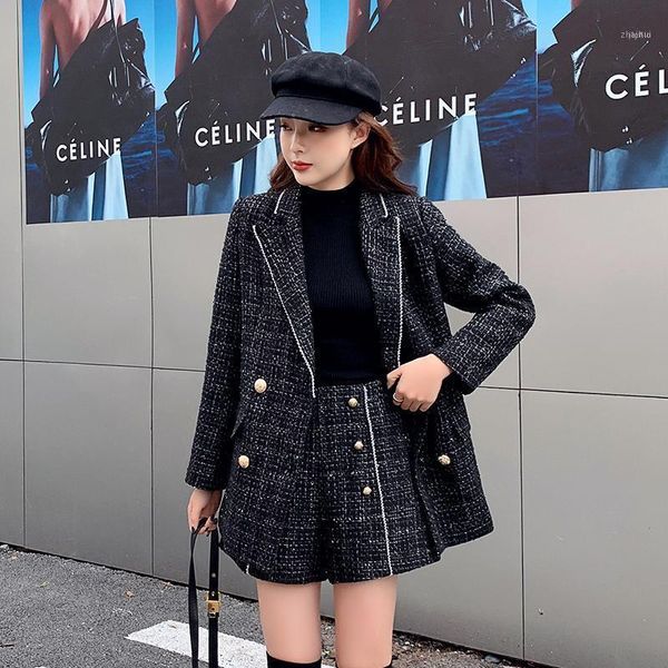 winner women retro plaid blazer set single-breasted jacket & short pants 2 pieces skirt suit female office ladies suit1, White
winner women retro plaid blazer set single-breasted jacket & short pants 2 pieces skirt suit female office ladies suit1, White