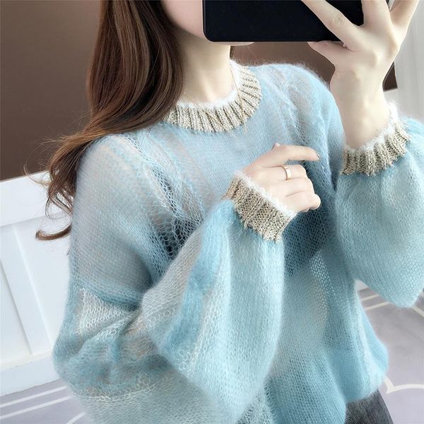 women's sweaters multicolored spring autumn female hollow-out thin sweater o-neck knitted jumper loose casual femme pullover, White;black
women's sweaters multicolored spring autumn female hollow-out thin sweater o-neck knitted jumper loose casual femme pullover, White;black