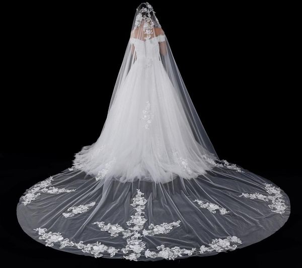 bridal veils 5meter one layer lace edge white ivory wedding veil long accessories 2021 in stock, Black
bridal veils 5meter one layer lace edge white ivory wedding veil long accessories 2021 in stock, Black