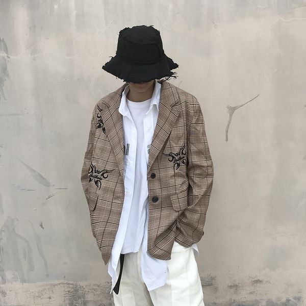 embroidery korean hip hop oversize suit men and women loose signle breasted casual blazer fall winter couple jackets, Black;brown
embroidery korean hip hop oversize suit men and women loose signle breasted casual blazer fall winter couple jackets, Black;brown
