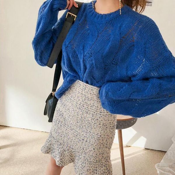 fashion blue color women's sweaters fz063 knitted female ladies pullover casual plus big size, White;black
fashion blue color women's sweaters fz063 knitted female ladies pullover casual plus big size, White;black