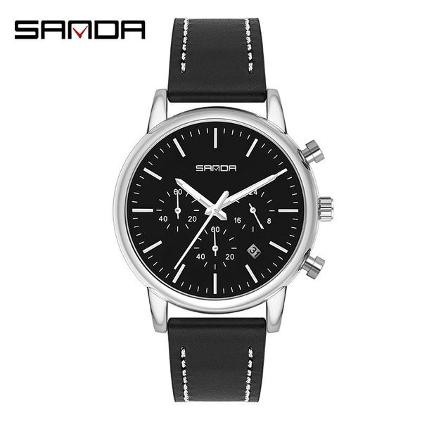wristwatches sanda men watches fashion leather quartz watch casual sports male erkek kol saati wristwatch montre hombre relogio masculino, Slivery;brown
wristwatches sanda men watches fashion leather quartz watch casual sports male erkek kol saati wristwatch montre hombre relogio masculino, Slivery;brown