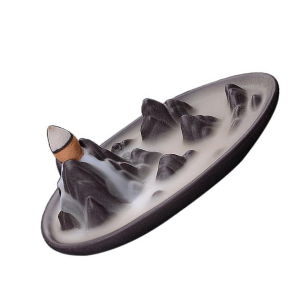 1pc ceramic backflow censer incense holder for home reading room (clouds sea and mountain) fragrance lamps
1pc ceramic backflow censer incense holder for home reading room (clouds sea and mountain) fragrance lamps