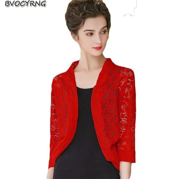 women's jackets seven-point sleeve cloak jacket lace short outside take 2021 small shawl female spring and summer wild thin coat, Black;brown
women's jackets seven-point sleeve cloak jacket lace short outside take 2021 small shawl female spring and summer wild thin coat, Black;brown