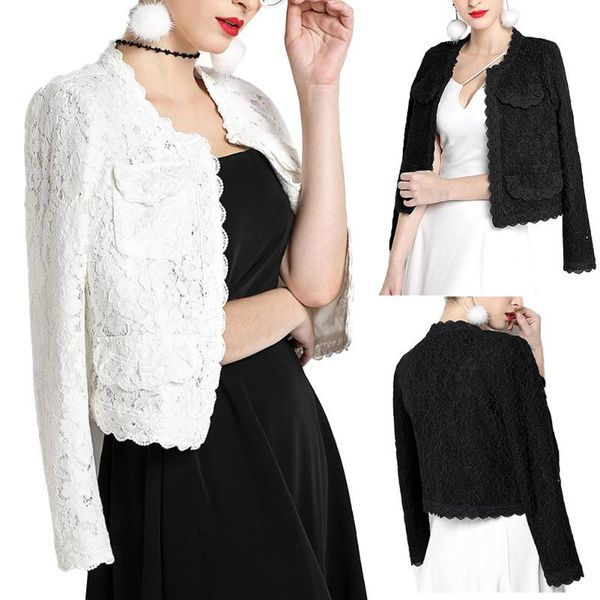 women's jackets fashion women floral lace long sleeve front open slim short cardigan suit coat, Black;brown
women's jackets fashion women floral lace long sleeve front open slim short cardigan suit coat, Black;brown