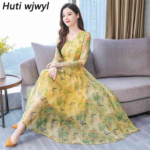 vintage 3xl plus size print maxi dresses autumn winter long sleeve floral chiffon dress women elegant bodycon party vestido 210528, Black;gray
vintage 3xl plus size print maxi dresses autumn winter long sleeve floral chiffon dress women elegant bodycon party vestido 210528, Black;gray