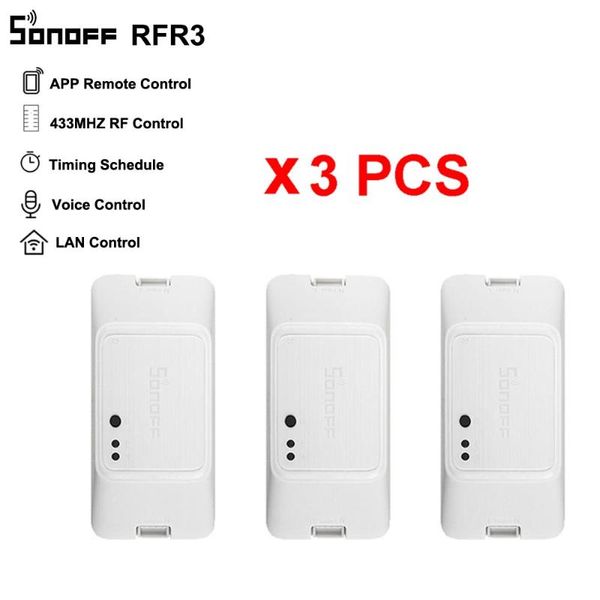 smart home control 3pcs sonoff rfr3 wifi switch 433mhz remote controller wireless switches diy relay modules automation support rm433
smart home control 3pcs sonoff rfr3 wifi switch 433mhz remote controller wireless switches diy relay modules automation support rm433