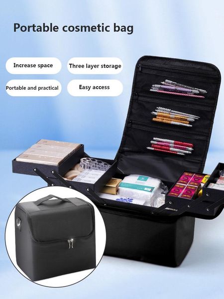 cosmetic bags & cases woman handbag waterproof fashion black professional beauty bag checkered makeup organizer storage big make up box
cosmetic bags & cases woman handbag waterproof fashion black professional beauty bag checkered makeup organizer storage big make up box