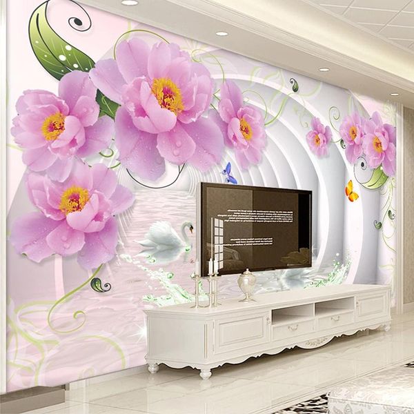 wallpapers custom mural 3d stereoscopic pink flowers swan tv background wall painting european style living room bedroom decor wallpaper
wallpapers custom mural 3d stereoscopic pink flowers swan tv background wall painting european style living room bedroom decor wallpaper
