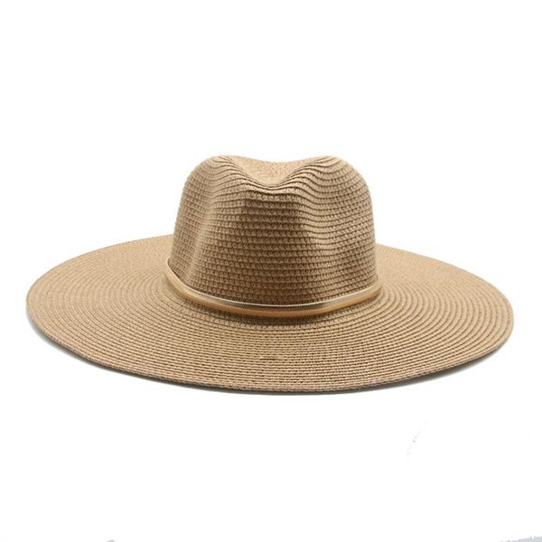 summer hats men women big brim 11cm chain belt straw paper solid khaki black white outdoor sun protection wide, Blue;gray
summer hats men women big brim 11cm chain belt straw paper solid khaki black white outdoor sun protection wide, Blue;gray