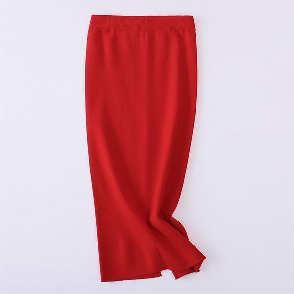 autumn winter women's skirt korean stylr solid color slit high waist versatile slim female knit bottom s gx460 210507, Black
autumn winter women's skirt korean stylr solid color slit high waist versatile slim female knit bottom s gx460 210507, Black