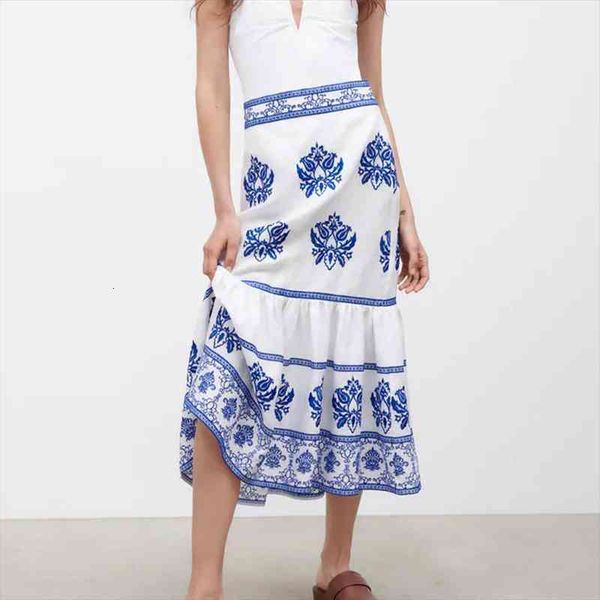 za summer chic fashion embroidery women skirt printed midi vintage high waist side zipper female skirts mujer, Black
za summer chic fashion embroidery women skirt printed midi vintage high waist side zipper female skirts mujer, Black