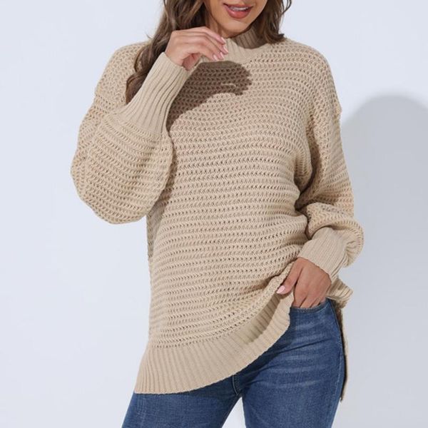 women's hoodies & sweatshirts autumn winter half high collar loose solid color long sleeve thick needle side fork knit, Black
women's hoodies & sweatshirts autumn winter half high collar loose solid color long sleeve thick needle side fork knit, Black