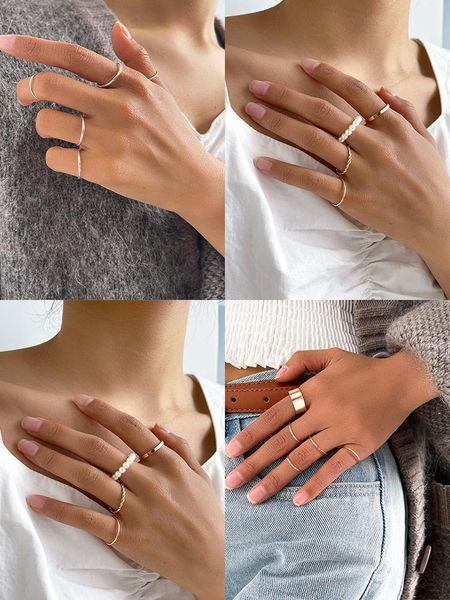 cluster rings aprilwell gothic gold sets for women aesthetic y2k pearl jewelry gift e girl friend 2021 lady accessories, Golden;silver
cluster rings aprilwell gothic gold sets for women aesthetic y2k pearl jewelry gift e girl friend 2021 lady accessories, Golden;silver