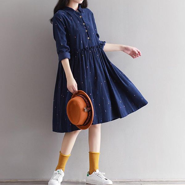 casual dresses 2021 vintage women loose dress turn-down collar character full sleeve vestidos femininos corduroy green retro lady, Black;gray
casual dresses 2021 vintage women loose dress turn-down collar character full sleeve vestidos femininos corduroy green retro lady, Black;gray