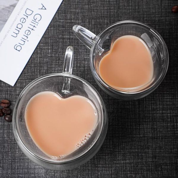 mugs 1pc heart love shaped glass mug couple cups double wall resistant tea beer milk juice cup drinkware
mugs 1pc heart love shaped glass mug couple cups double wall resistant tea beer milk juice cup drinkware