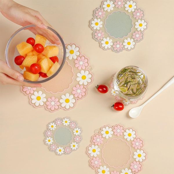 mats & pads pink daisy silicone heat insulation pad restaurant household non-slip practical kitchen accessories gadget
mats & pads pink daisy silicone heat insulation pad restaurant household non-slip practical kitchen accessories gadget
