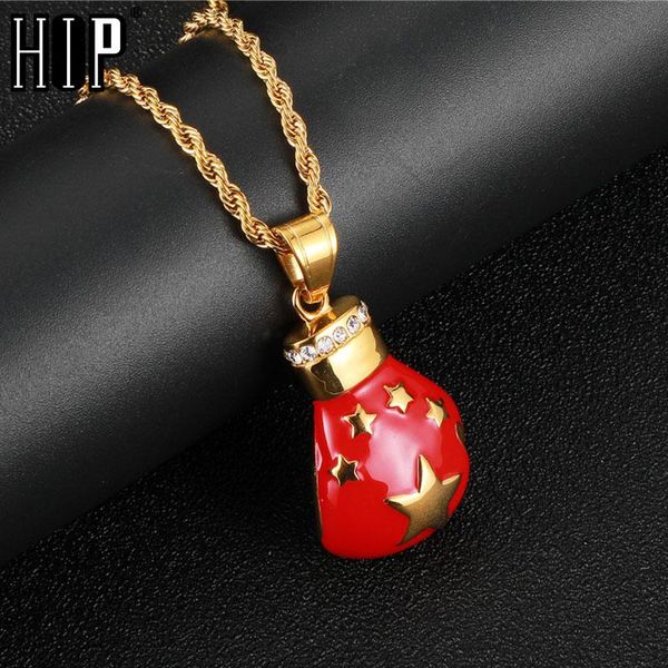 pendant necklaces hip hop boxing gloves & necklace gold color stainless steel chinese flag iced out bling rapper jewelry, Silver
pendant necklaces hip hop boxing gloves & necklace gold color stainless steel chinese flag iced out bling rapper jewelry, Silver