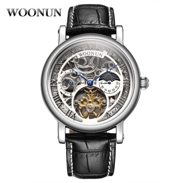 automatic mechanical tourbillon watches men fashion casual wristwatches moon phase relogio masculino reloj hombre, Slivery;brown
automatic mechanical tourbillon watches men fashion casual wristwatches moon phase relogio masculino reloj hombre, Slivery;brown