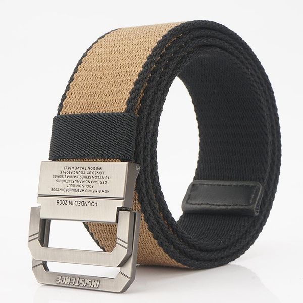 50pcs canvas casual men belt double metal buckle belts weave thicken nylon cowboy pants outdoor sport waistband hunting waist support, Black;gray
50pcs canvas casual men belt double metal buckle belts weave thicken nylon cowboy pants outdoor sport waistband hunting waist support, Black;gray