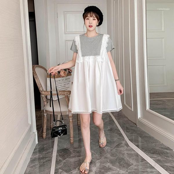 arrive summer maternity dress woman cute short sleeve large size dresses pregnant clothing md-027861, White
arrive summer maternity dress woman cute short sleeve large size dresses pregnant clothing md-027861, White