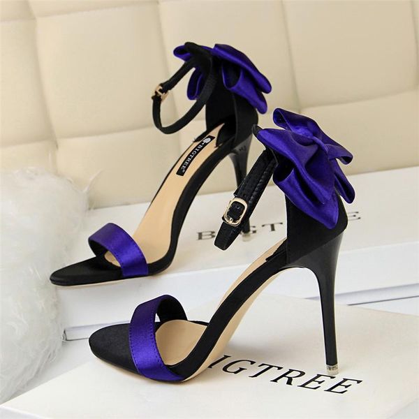 women sesy 10cm fetish high heels sandals stiletto silk butterfly knots green blue stripper satin strap party shoes, Black
women sesy 10cm fetish high heels sandals stiletto silk butterfly knots green blue stripper satin strap party shoes, Black